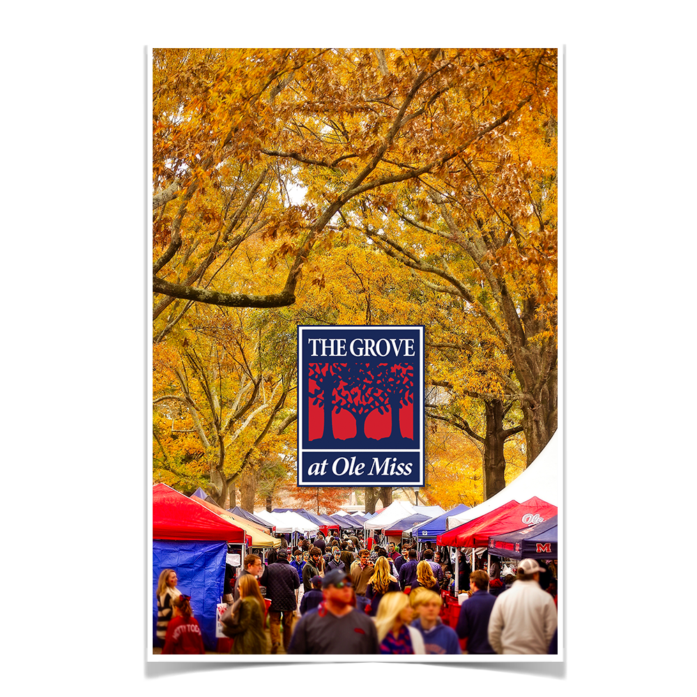 Ole Miss Rebels - Fall Grove - College Wall Art #Canvas