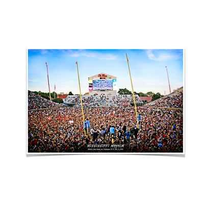 Ole Miss Rebels - Mississippi Mayhem The Win - College Wall Art #Poster