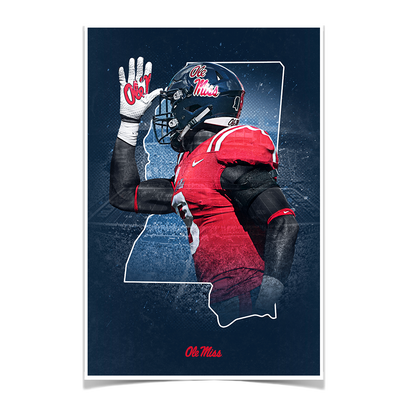 Ole Miss Rebels - Landshark State - College Wall Art #Poster