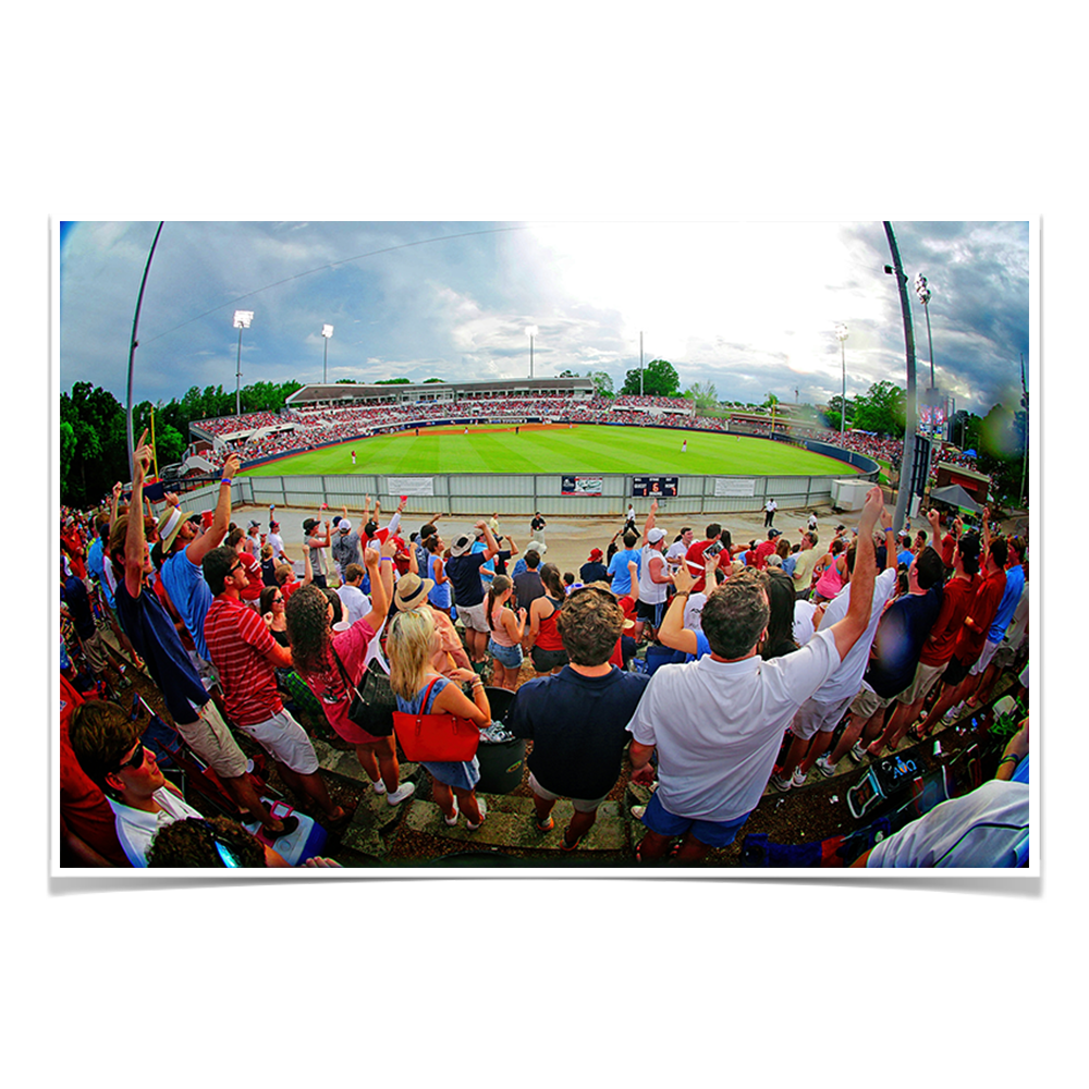 Ole Miss Rebels - Fisheye View of Swayze - College Wall Art #Poster