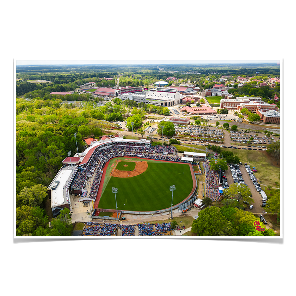 Ole Miss Rebels - Aerial Sports Complex - College Wall Art #Canvas