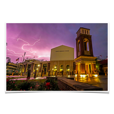 Ole Miss Rebels - Lightning Over Vaught Hemingway - College Wall Art #Poster