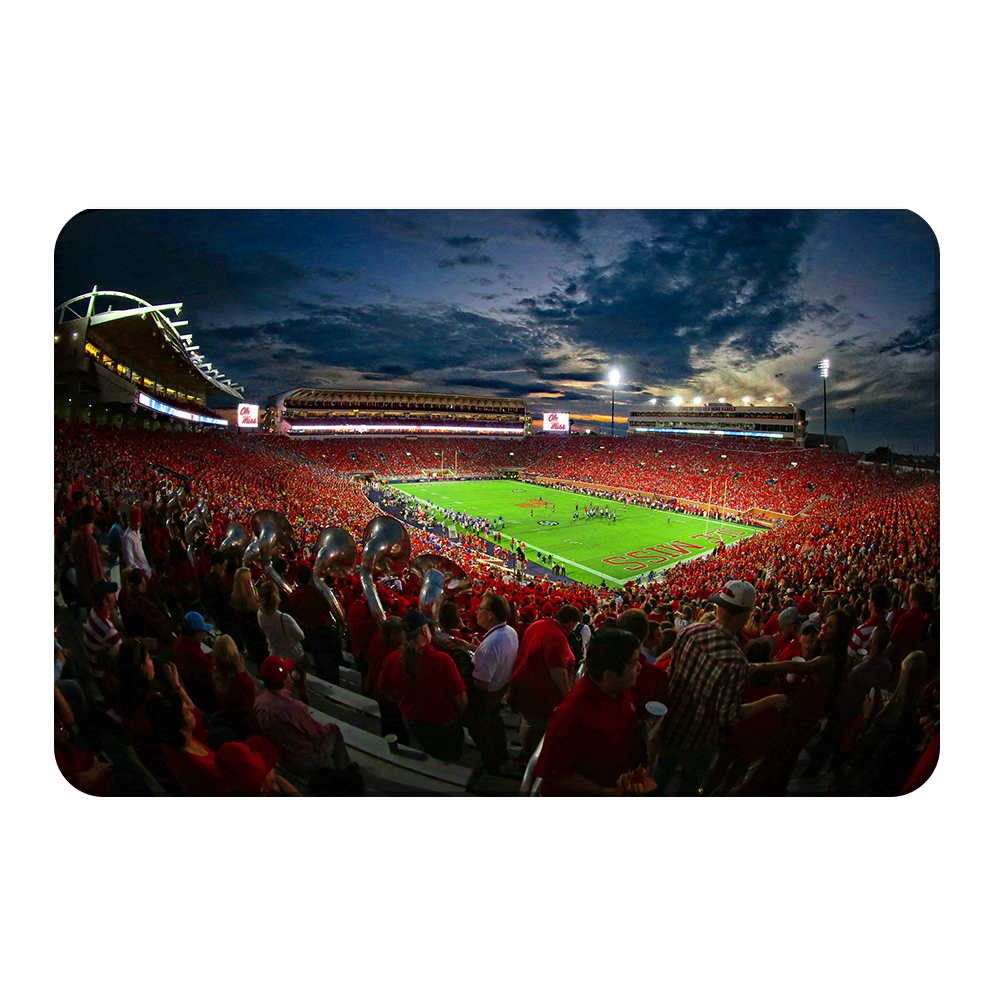 Ole Miss Rebels - Sunset Over Vaught-Hemingway - College Wall Art #Canvas