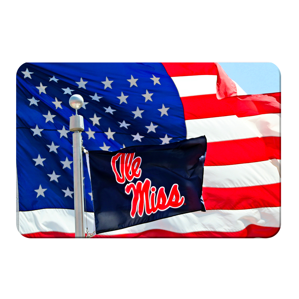 Ole Miss Rebels - Born in America - College Wall Art #Canvas