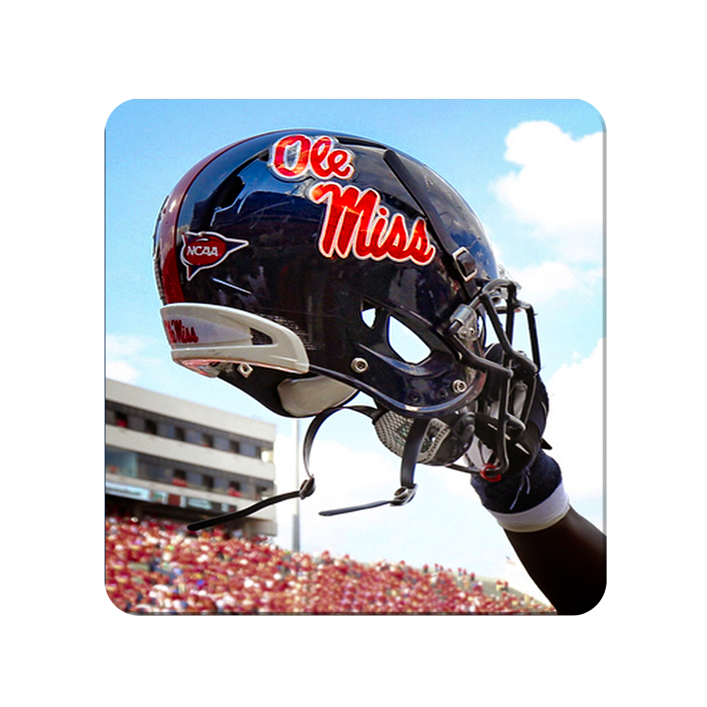 Ole Miss Rebels - Ole Miss Helmet Held High - College Wall Art #Canvas