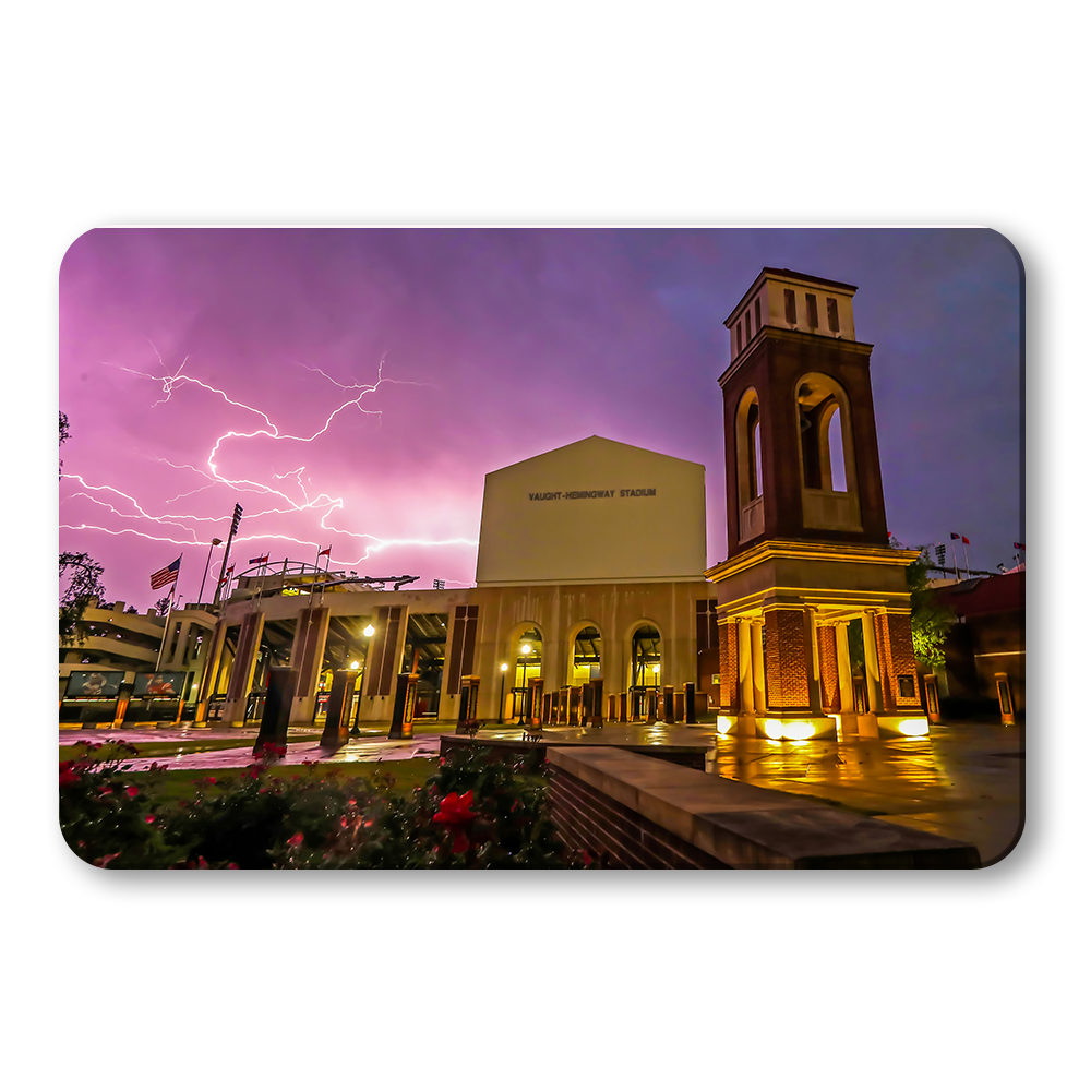 Ole Miss Rebels - Lightning Over Vaught Hemingway - College Wall Art #Canvas