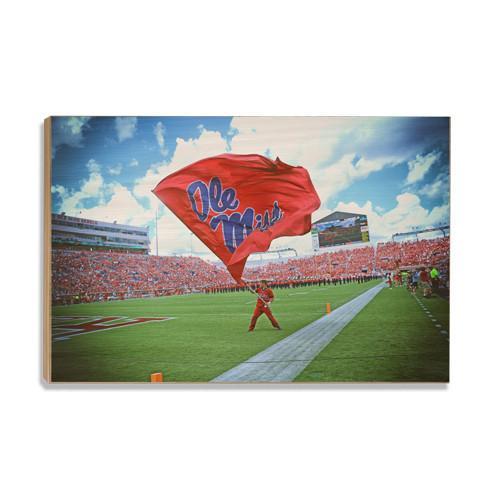 Ole Miss Rebels - Ole Miss Flag - College Wall Art #Canvas