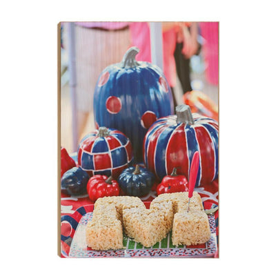 Ole Miss Rebels - Mississippi Pumpkin - College Wall Art #Wood