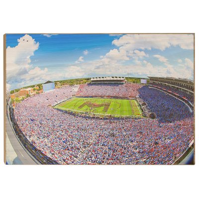 Ole Miss Rebels - Powder Blue Game - College Wall Art #Wood