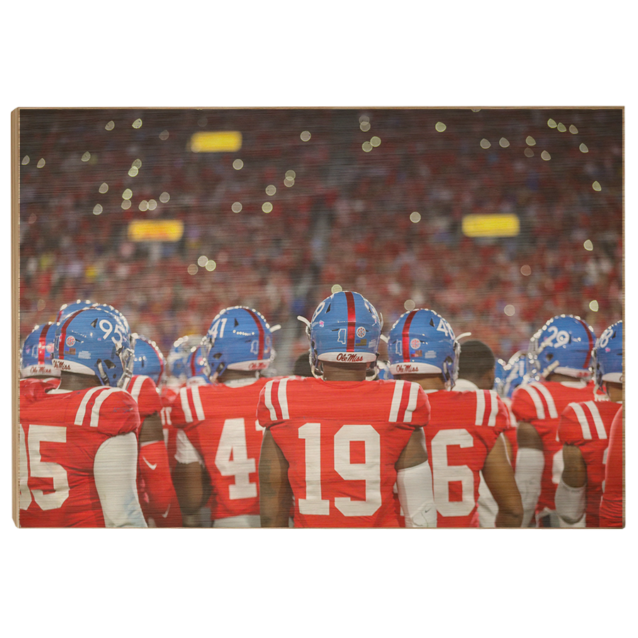 Ole Miss Rebels - Retro Team - College Wall Art #Canvas