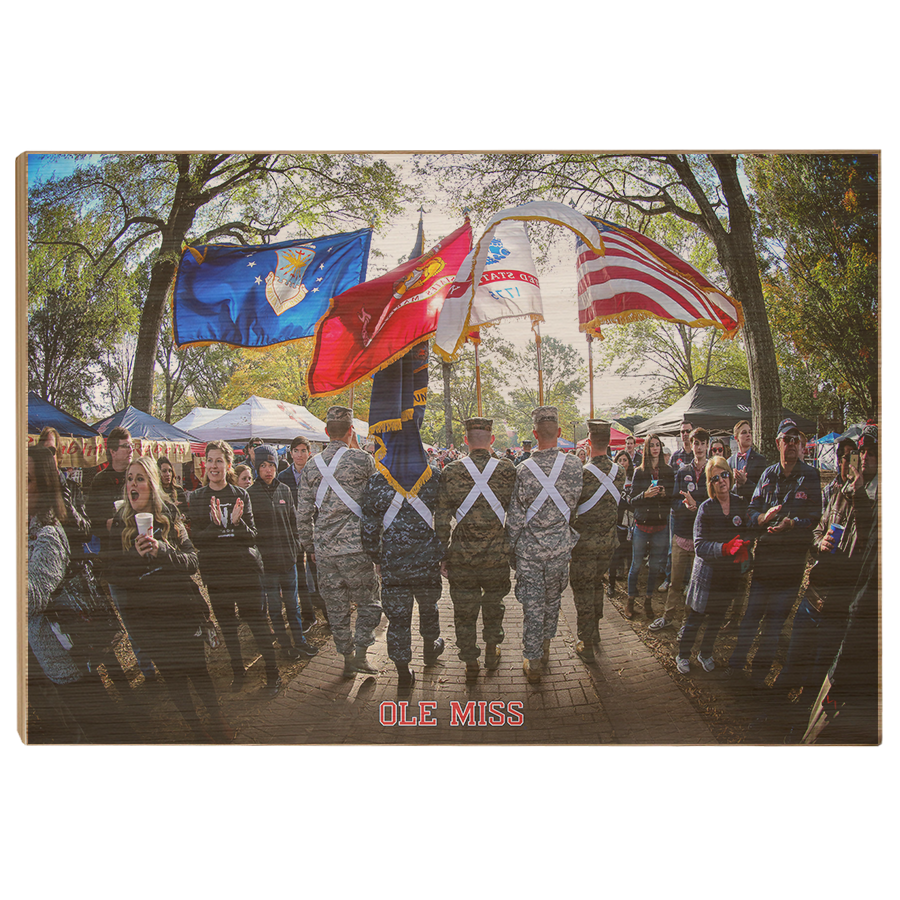 Ole Miss Rebels - Military Walk of Champions - College Wall Art #Canvas