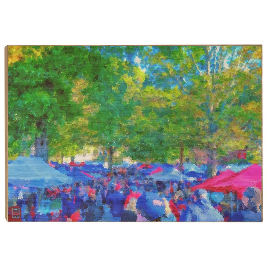 Ole Miss Rebels - The Grove Fine Art Painting - College Wall Art #Canvas