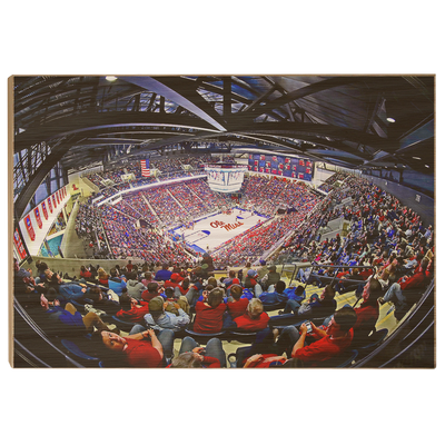 Ole Miss Rebels - Fisheye Pavilion - College Wall Art #Wood