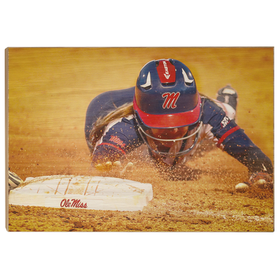 Ole Miss Rebels - Softball Safe - College Wall Art #Wood