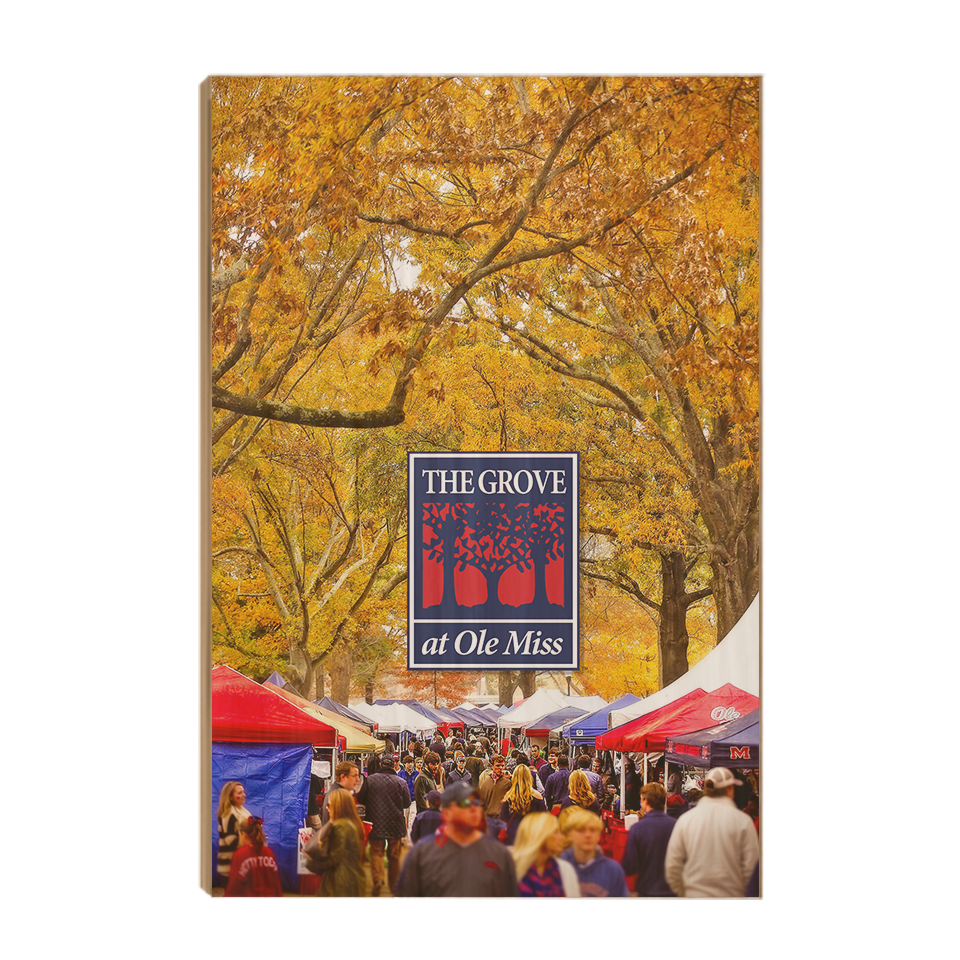 Ole Miss Rebels - Fall Grove - College Wall Art #Canvas