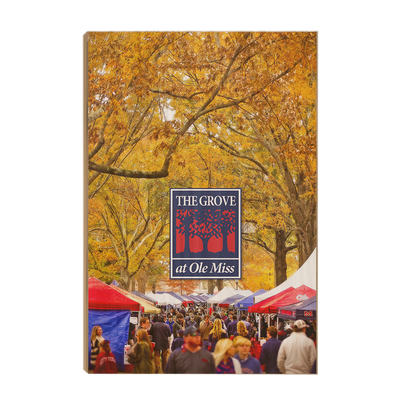 Ole Miss Rebels - Fall Grove - College Wall Art #Wood