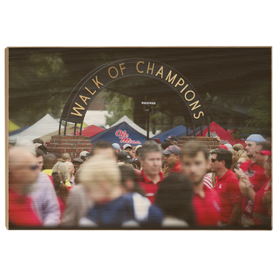 Ole Miss Rebels - Walk of Champions Grove - College Wall Art #Wood