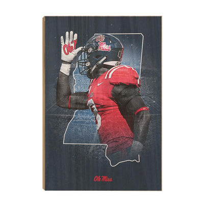 Ole Miss Rebels - Landshark State - College Wall Art #Wood