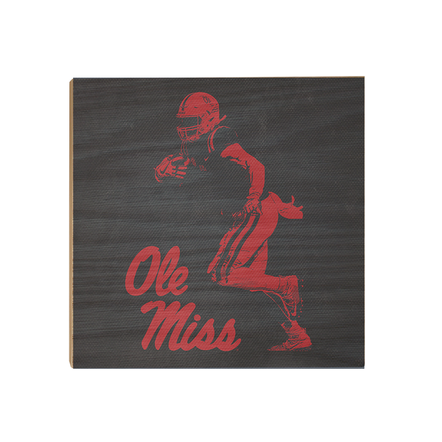 Ole Miss Rebels - Ole Miss Red & Blue - College Wall Art #Canvas