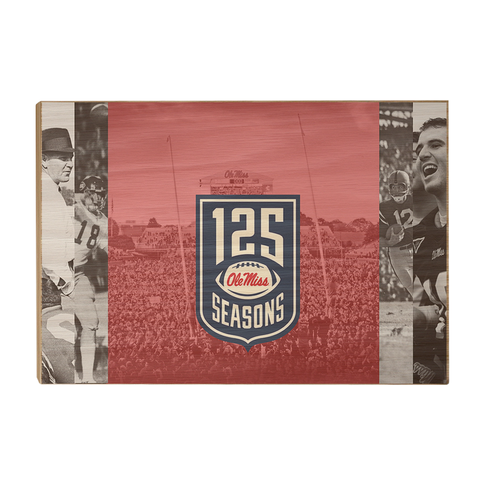 Ole Miss Rebels - 125 Ole Miss - College Wall Art #Wood