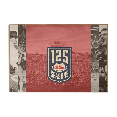 Ole Miss Rebels - 125 Ole Miss - College Wall Art #Wood