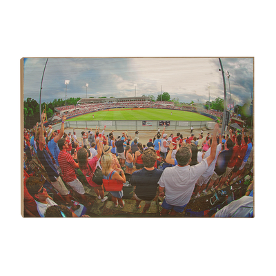 Ole Miss Rebels - Fisheye View of Swayze - College Wall Art #Wood