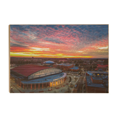 Ole Miss Rebels - Pavilion Sunset - college wall art #Wood