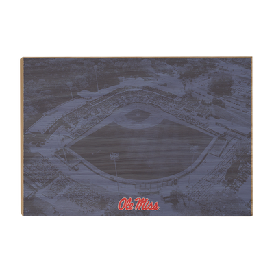 Ole Miss Rebels - Aerial Swayze Blue - College Wall Art #Wood