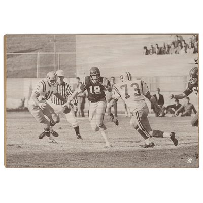 OLE MISS REBELS - Vintage Manning vs LSU '69 - College Wall Art #Wood
