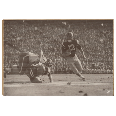 OLE MISS REBELS - Vintage Gibbs - College Wall Art #Wood