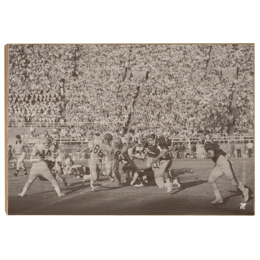 OLE MISS REBELS - Vintage Forcade - College Wall Art #Wood