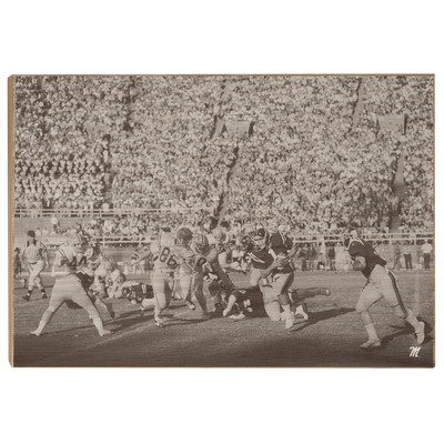 OLE MISS REBELS - Vintage Forcade - College Wall Art #Wood
