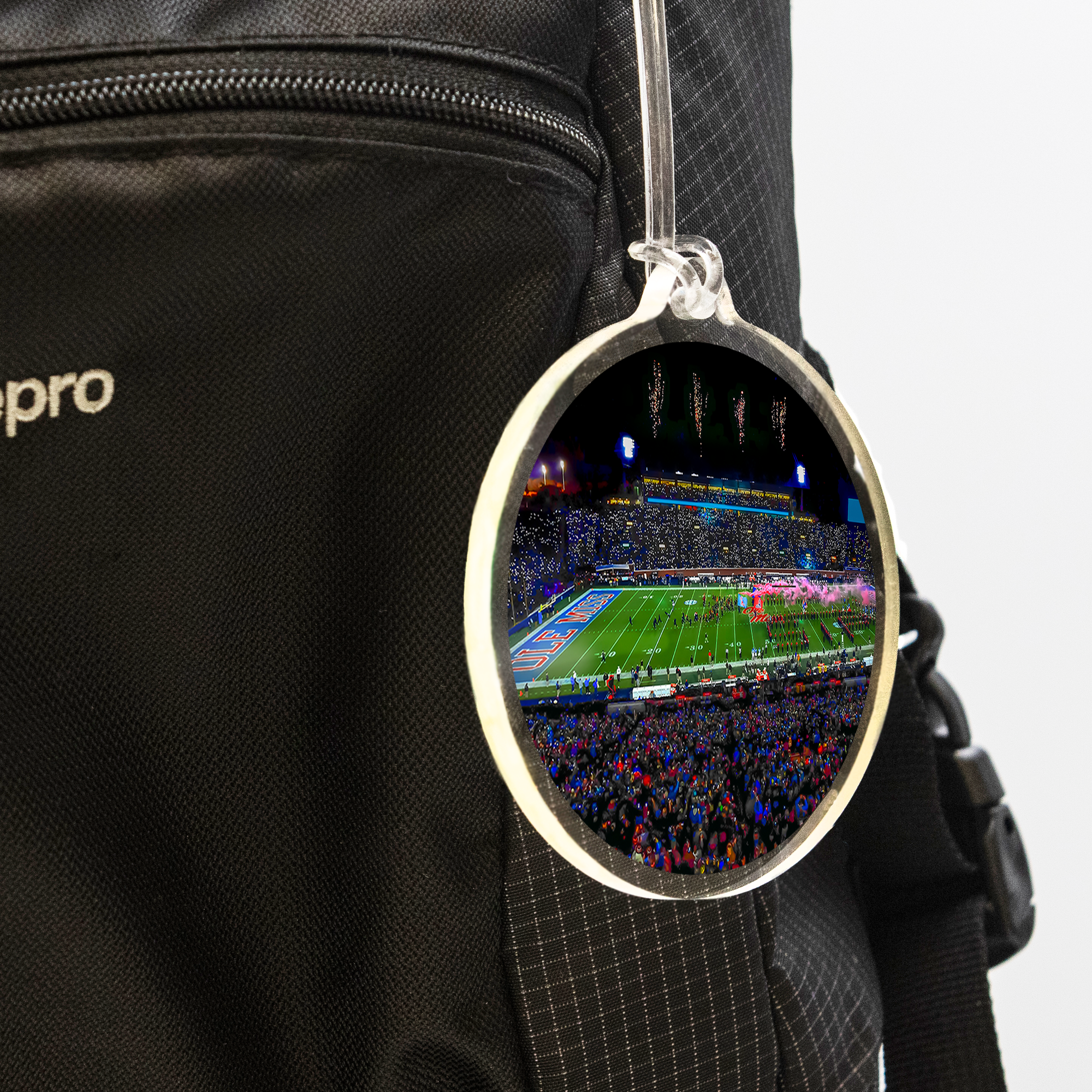 Ole Miss Rebels - Ole Miss Light Show Ornament & Bag Tag