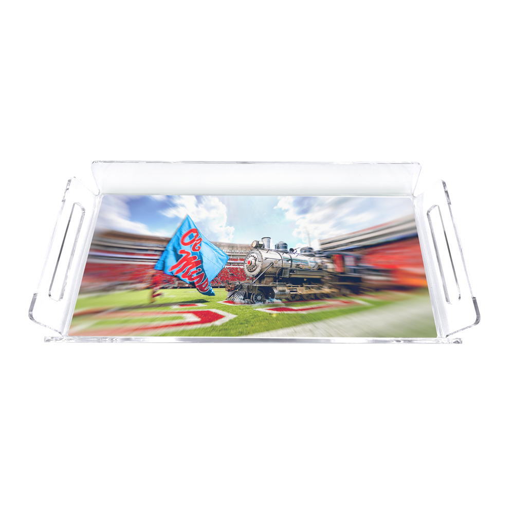 Ole Miss Rebels - Stadium Train Decorative Tray