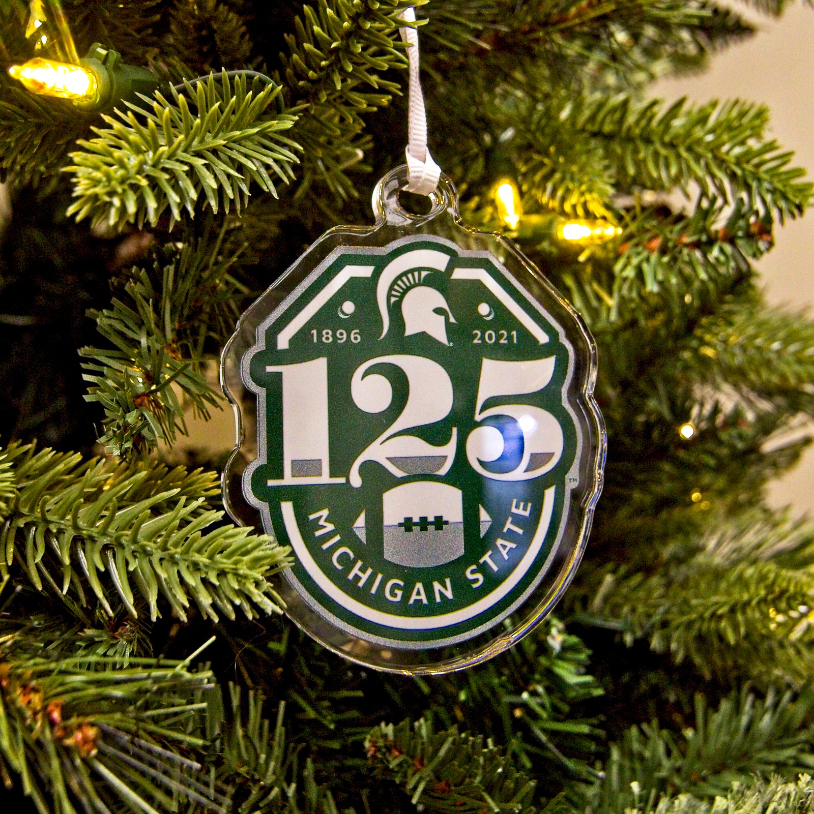 Michigan State Spartans - MSU Football Bag Tag & Ornament