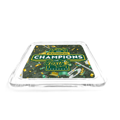 North Dakota State Bison - FCS 2021 National Champions NDSU Drink Coaster