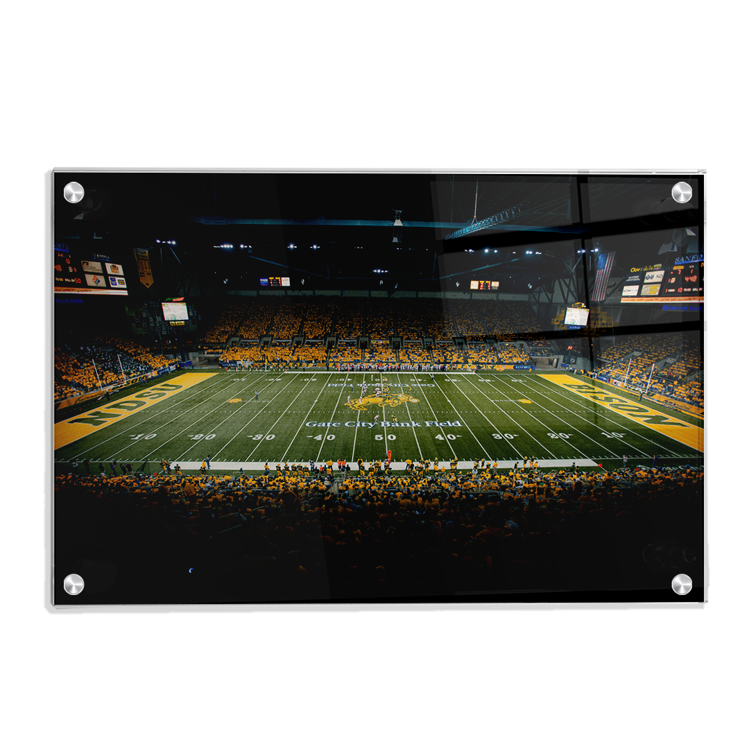 North Dakota State Bisons - Gate City Bank Field - College Wall Art #Canvas