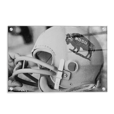 North Dakota State Bisons - Vintage 1960's NDSU Football Helmet - College Wall Art #Acrylic