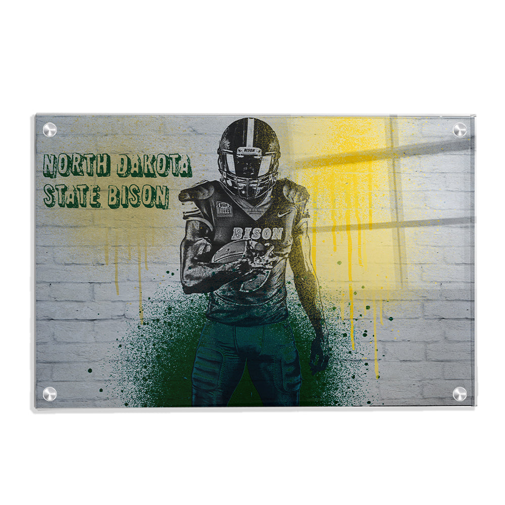 North Dakota State Bison - NDSU Graffiti - College Wall Art #Canvas