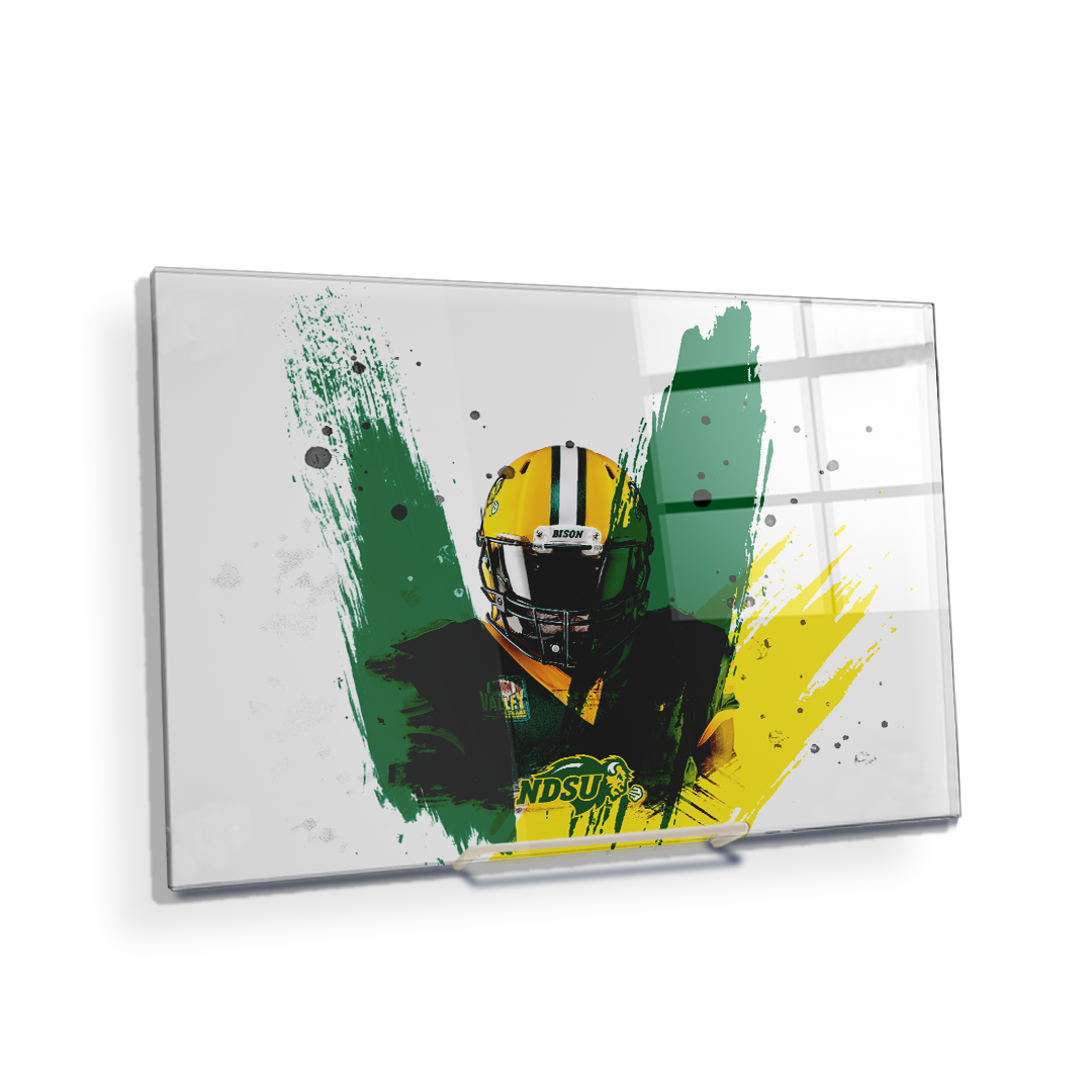 North Dakota State Bisons - NDSU Football Paint - College Wall art #Canvas