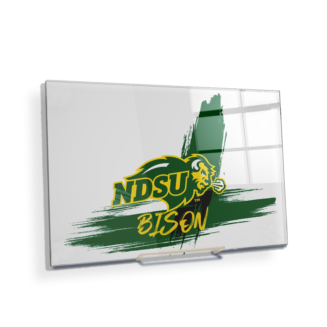 North Dakota State Bisons - Paint Ornament cutout - College Wall Art #Canvas