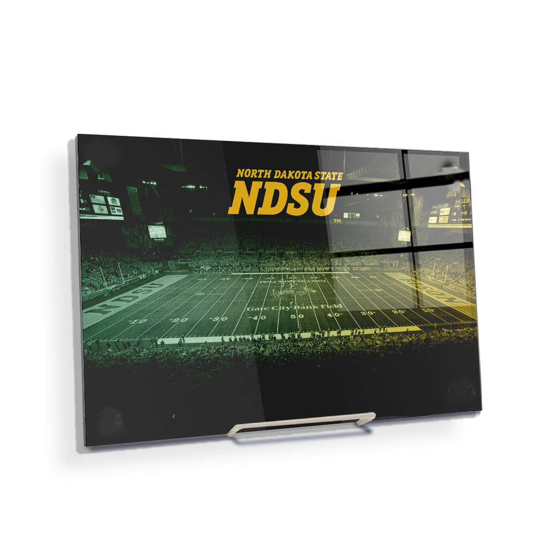 North Dakota State Bisons - Gate City Bank Field Duo Tone - College Wall Art #Canvas