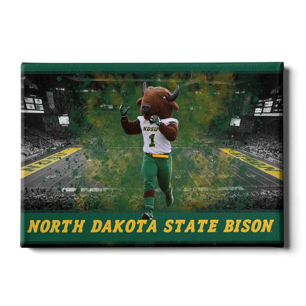 North Dakota State Bison - Thundar's North Dakota State Bison - College Wall Art #Canvas