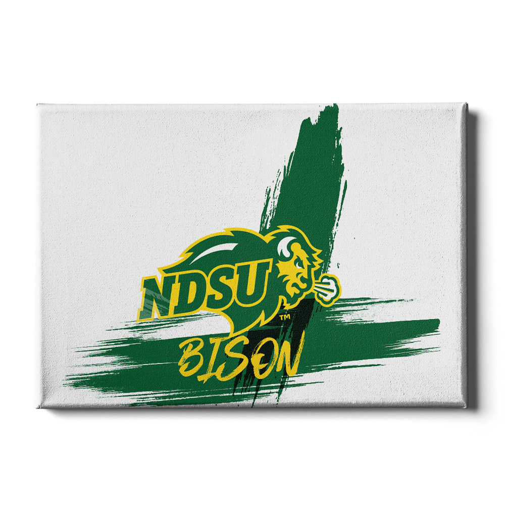 North Dakota State Bisons - Paint Ornament cutout - College Wall Art #Canvas