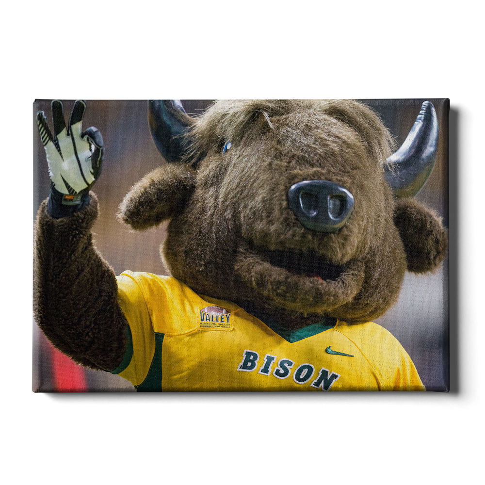North Dakota State Bisons - Thundar Three Fingers - College Wall Art #Canvas