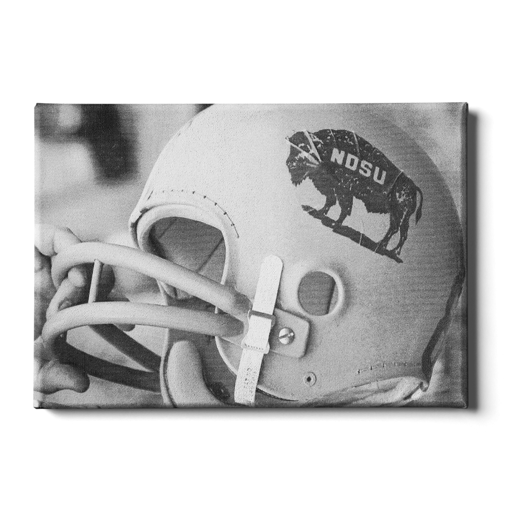 North Dakota State Bisons - Vintage 1960's NDSU Football Helmet - College Wall Art #Canvas