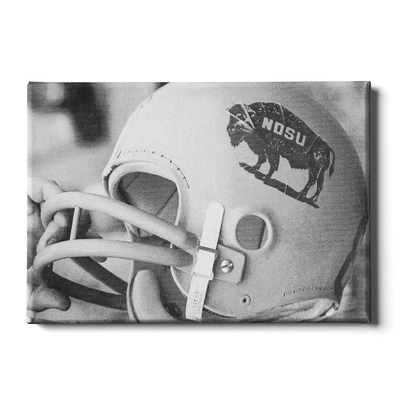 North Dakota State Bisons - Vintage 1960's NDSU Football Helmet - College Wall Art #Canvas