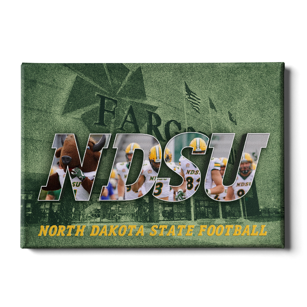 North Dakota State Bisons - NDSU Football - College Wall Art #Canvas