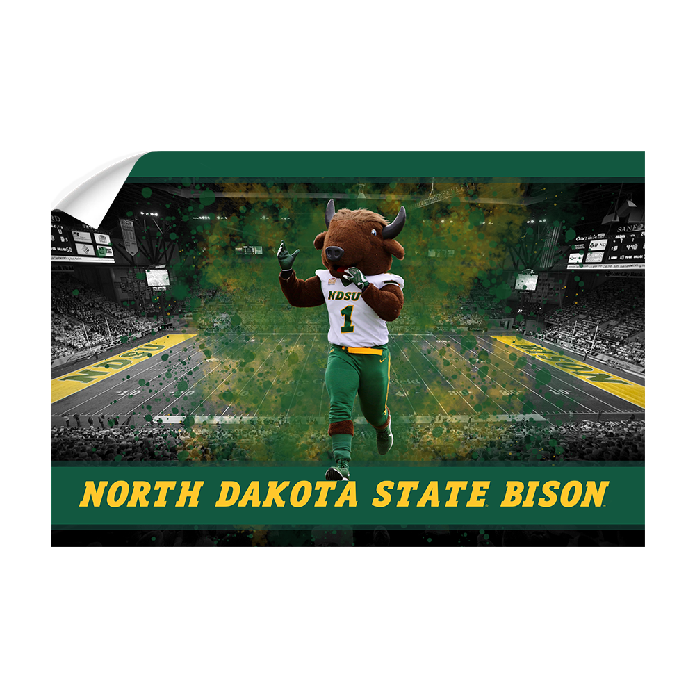 North Dakota State Bison - Thundar's North Dakota State Bison - College Wall Art #Canvas