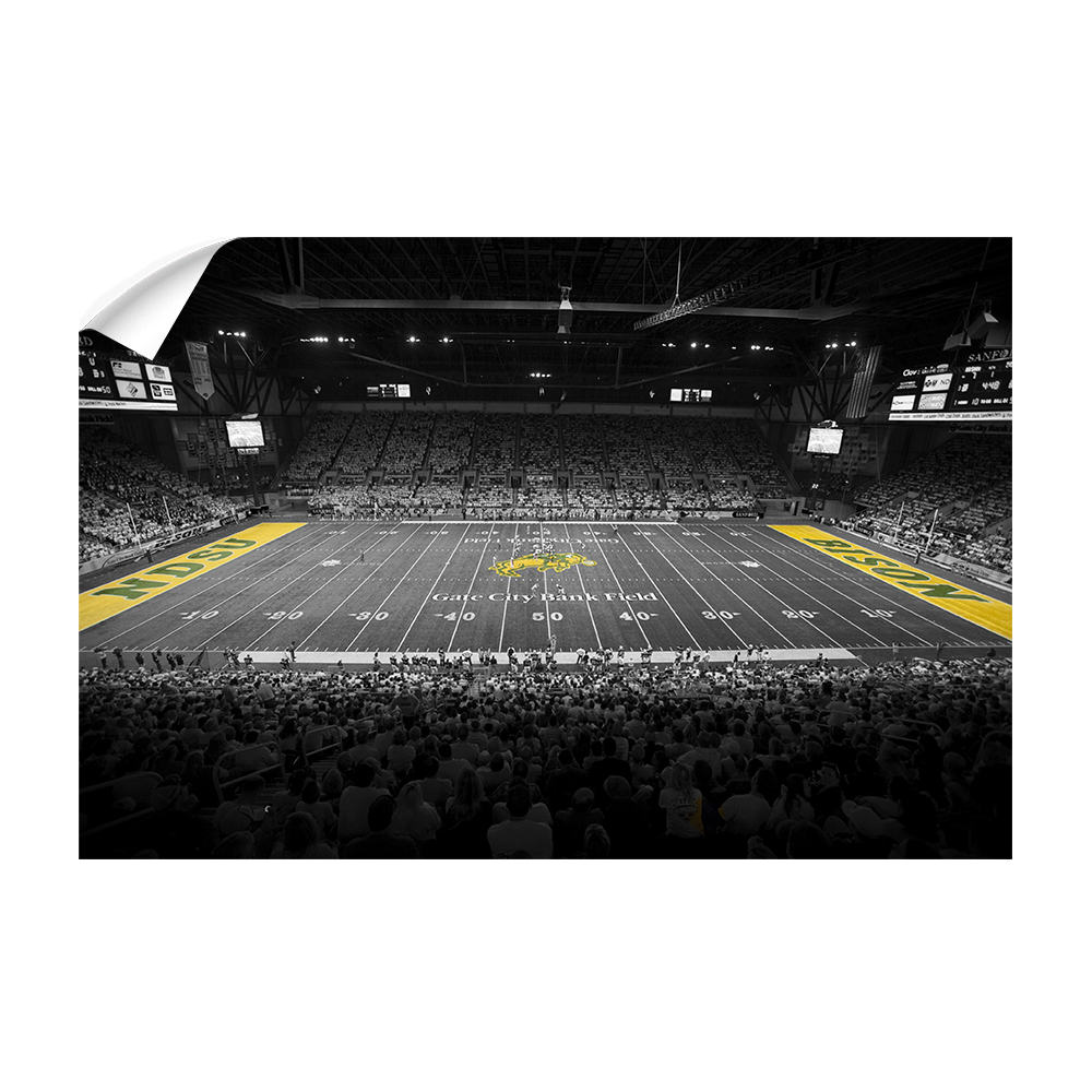 North Dakota State Bisons - Gate City Bank Field BWC - College wall Art #Canvas